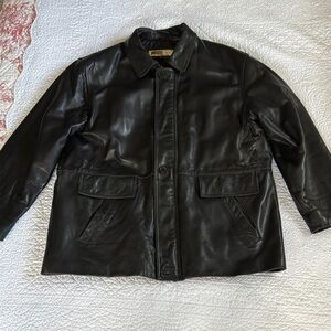 Men's Black Leather Jacket